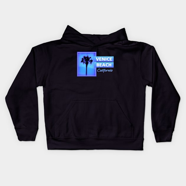 Venice Beach California Kids Hoodie by Dale Preston Design